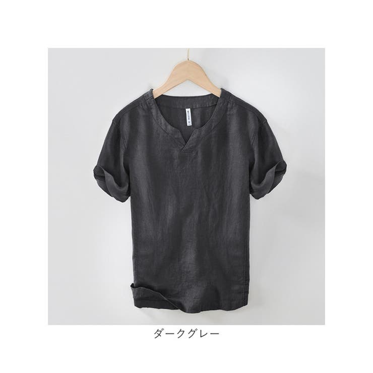 リネンTシャツ メンズ Vネック | BACKYARD FAMILY | 詳細画像19 