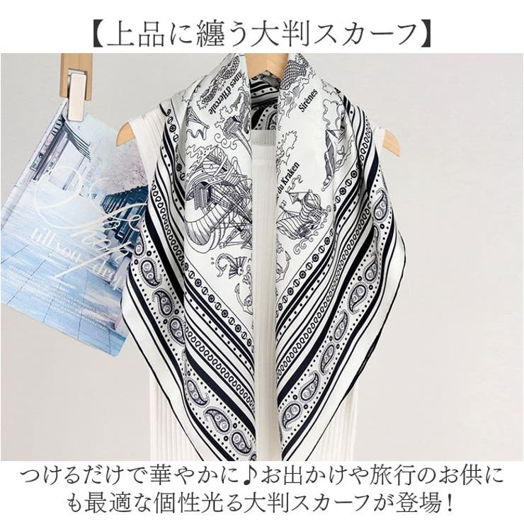正方形 スカーフ 上品 | BACKYARD FAMILY | 詳細画像2 