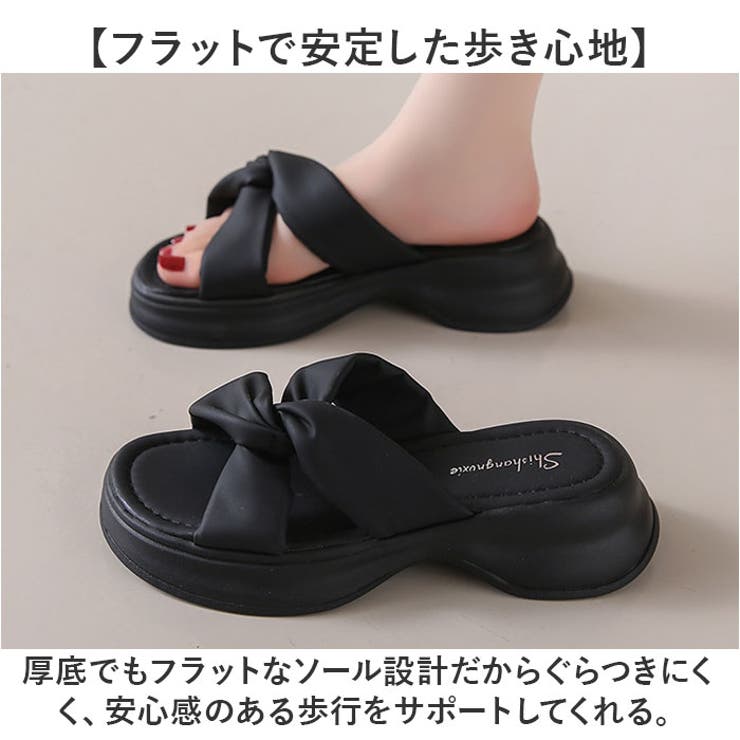 サンダル レディース ミュールサンダル フラット 厚底 | BACKYARD FAMILY | 詳細画像7 