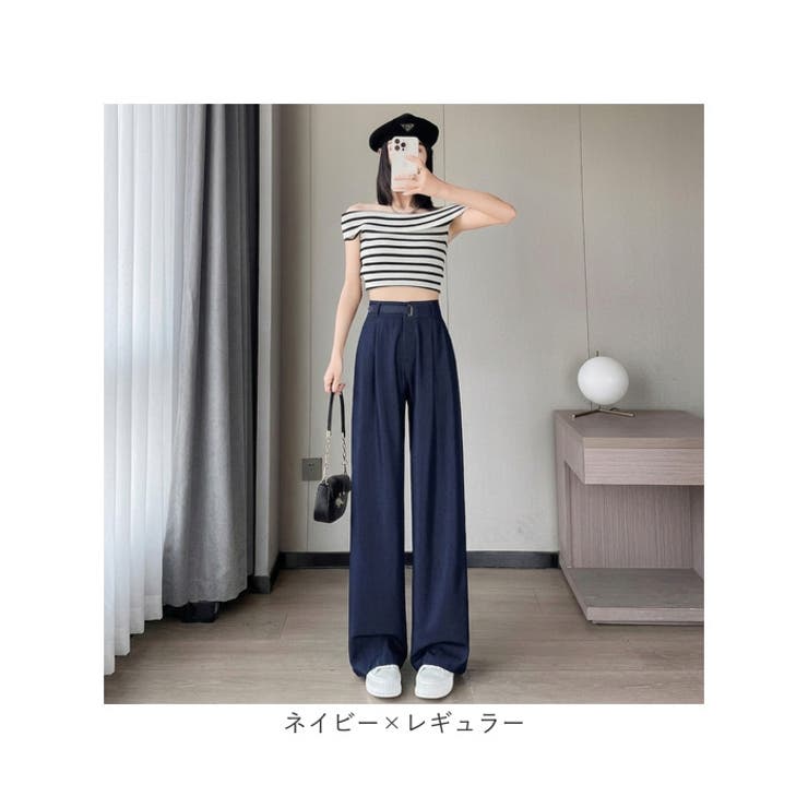 ジーンズ風 ワイドパンツ テンゼルデニム ハイウェスト | BACKYARD FAMILY | 詳細画像13 