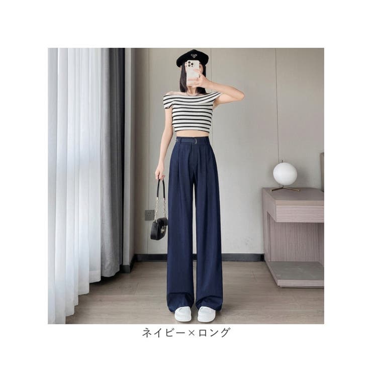 ジーンズ風 ワイドパンツ テンゼルデニム ハイウェスト | BACKYARD FAMILY | 詳細画像14 