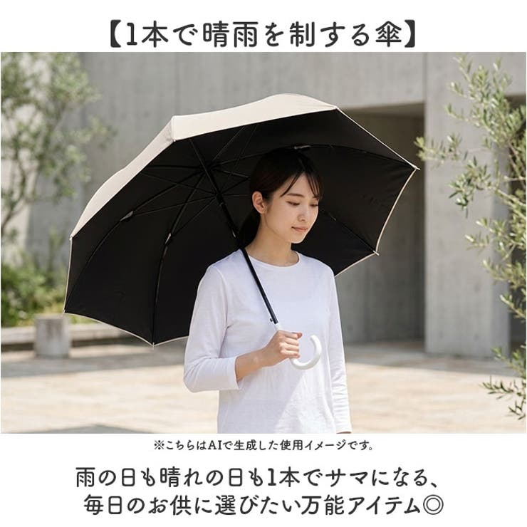 晴雨兼用長傘 ブラックコーティング | BACKYARD FAMILY | 詳細画像3 