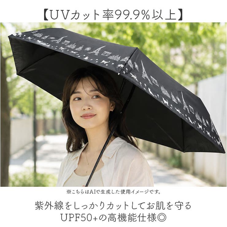 晴雨兼用折りたたみ傘50cm ブラックコーティング | BACKYARD FAMILY | 詳細画像4 