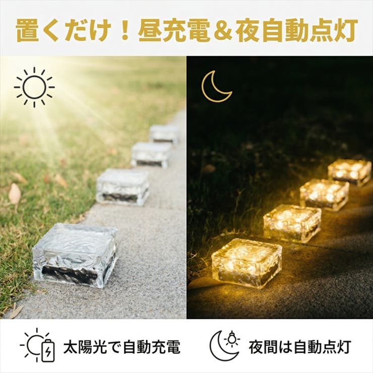 ソーラーライト ガーデンライト 屋外 防水 LED 自動点灯 置き型 | BACKYARD FAMILY | 詳細画像2 