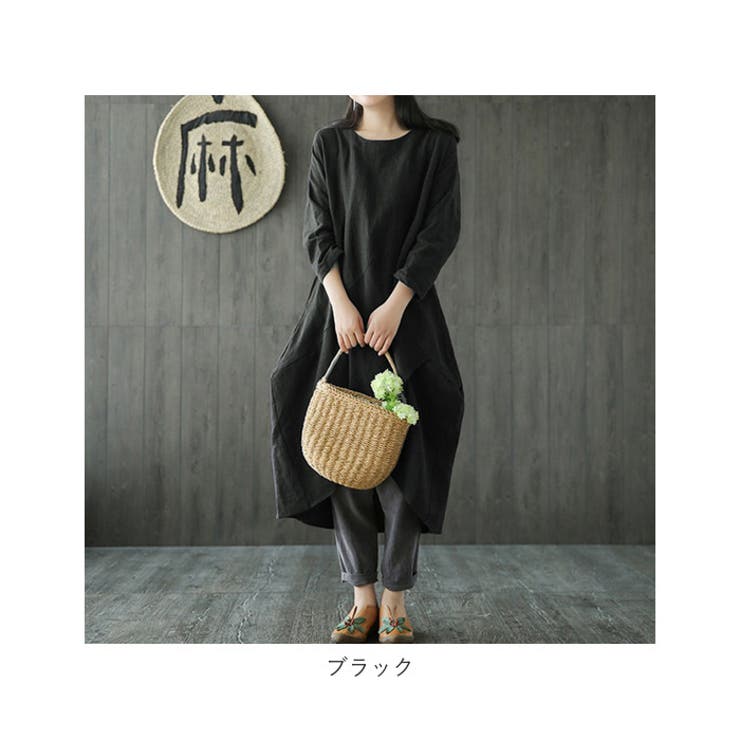 綿麻ロングワンピース 3200ja73 | BACKYARD FAMILY | 詳細画像10 