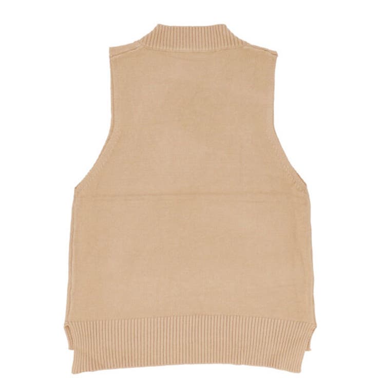 ニットベスト ロング Vネック vest02 | BACKYARD FAMILY | 詳細画像4 