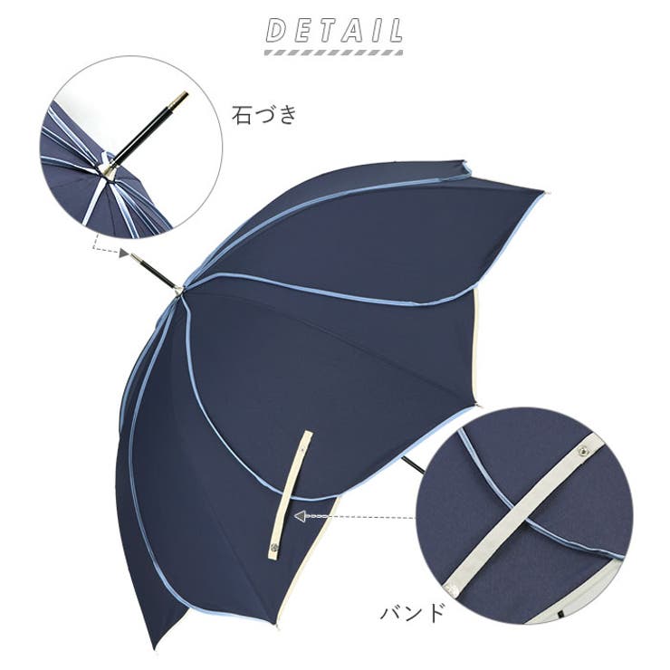 because ビコーズ バイカラーパイピング 長傘 | BACKYARD FAMILY | 詳細画像2 