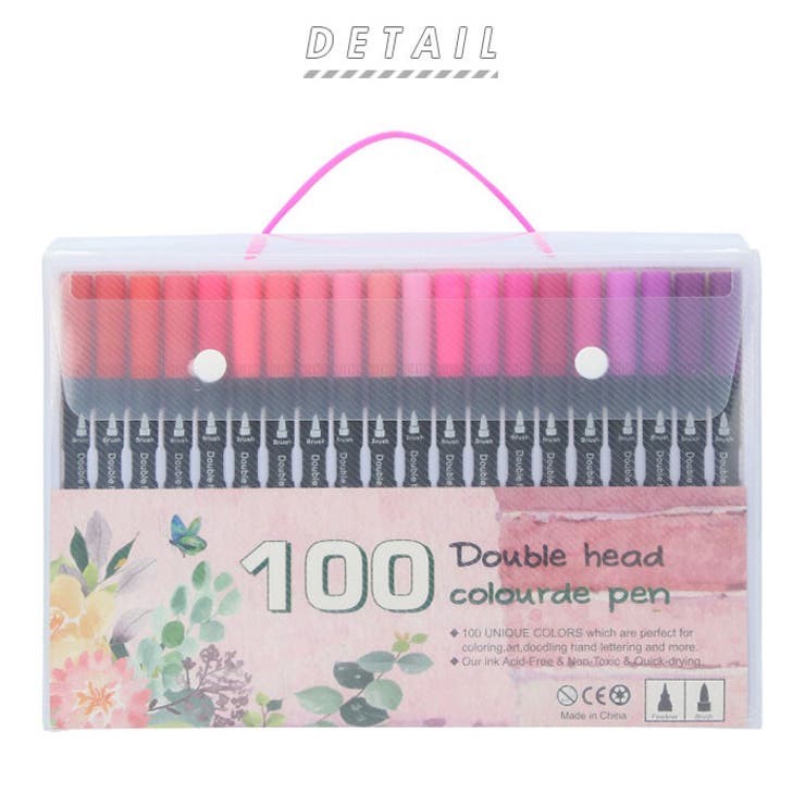 100色 マーカーペン 水性インク 太字 細字 2種類ペン先 mps100 | BACKYARD FAMILY | 詳細画像2 