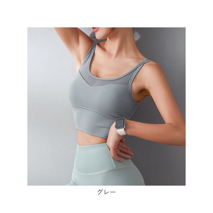 スポーツブラ 脇高 Wストラップ ノンワイヤー mtk12 | BACKYARD FAMILY | 詳細画像18 