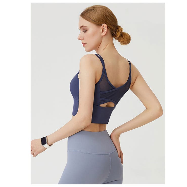 スポーツブラ 脇高 Wストラップ ノンワイヤー mtk12 | BACKYARD FAMILY | 詳細画像9 