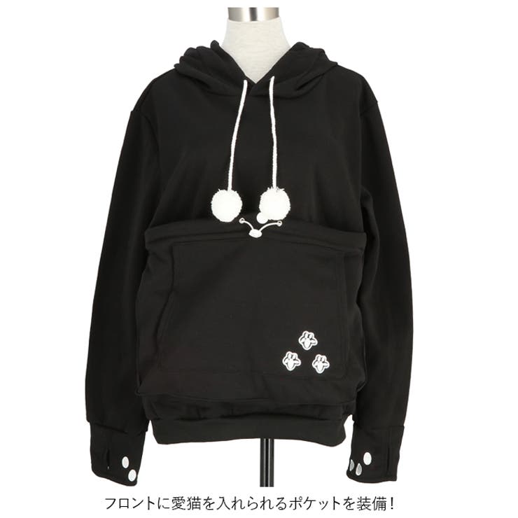 にゃんこポケットパーカー abq2266x23 | BACKYARD FAMILY | 詳細画像5 