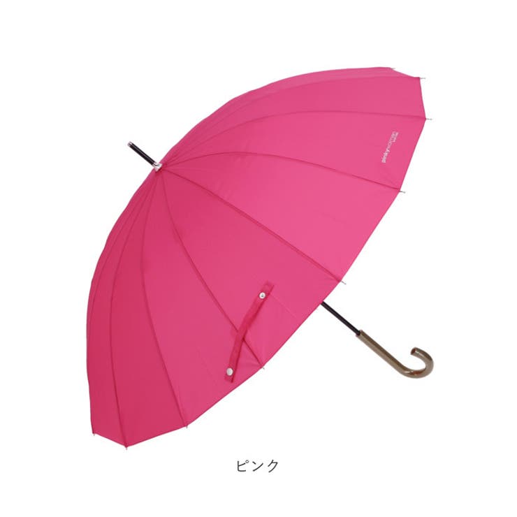 PinkyWolman ピンキーウォルマン 55cm 16本骨長傘[品番：BCYW0012861