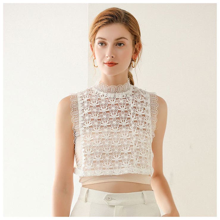 付け襟 レース フリルスタンドカラー kcollar05 | BACKYARD FAMILY | 詳細画像5 