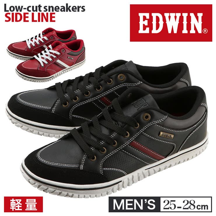 Edwin メンズ サイドライン ローカットスニーカー 7537 品番 yw Backyard Family バックヤードファミリー のレディースファッション通販 Shoplist ショップリスト