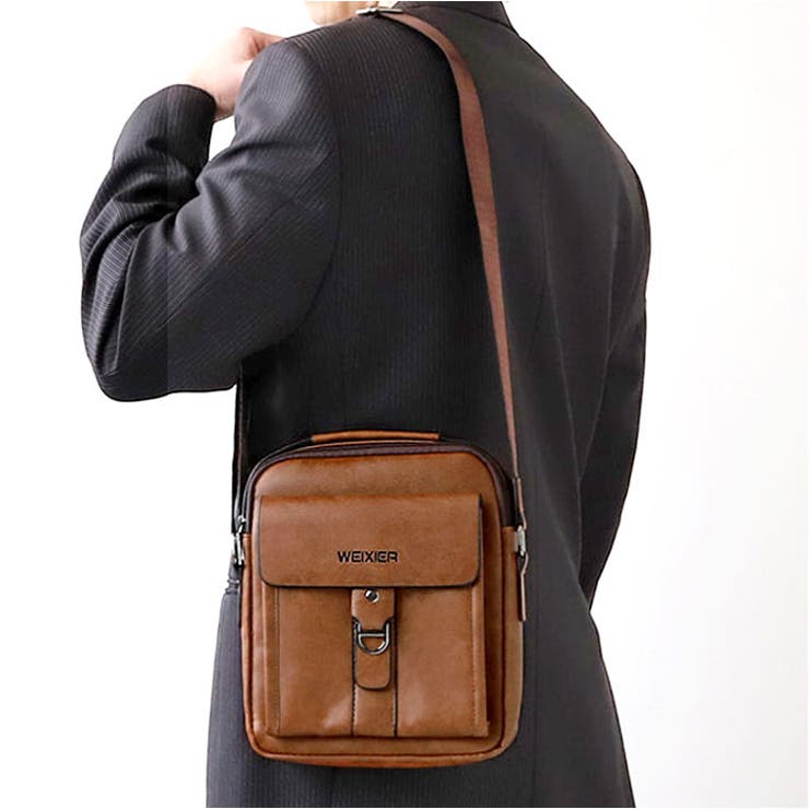 ショルダーバック かばん 紳士 斜めがけ 通勤 bag8606[品番