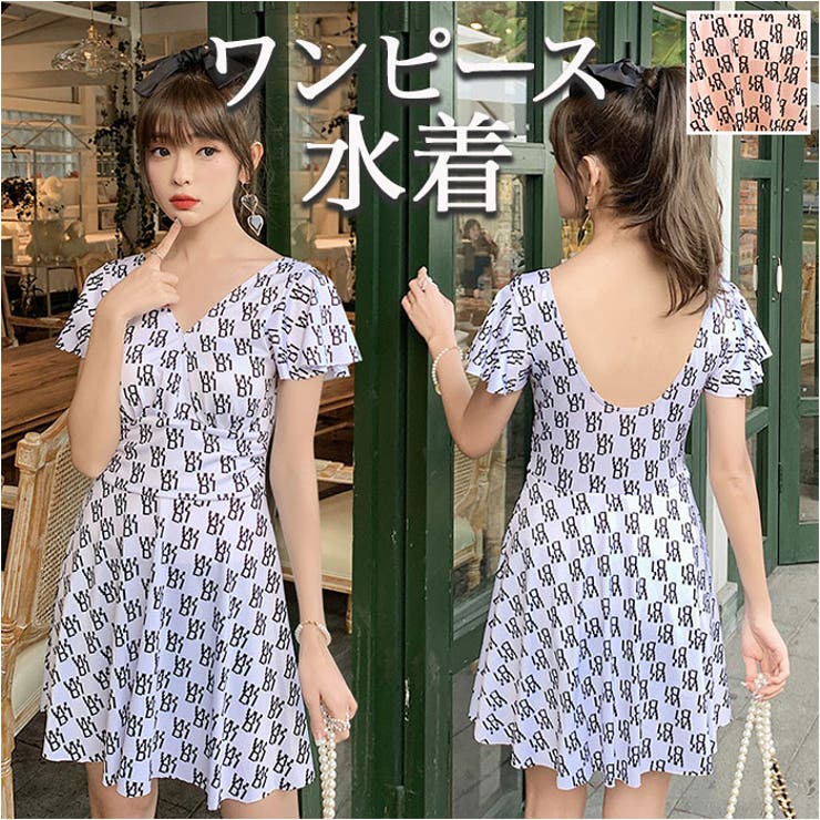 水着 ワンピース水着 体型カバー プール かわいい mzg9937 | BACKYARD FAMILY | 詳細画像1 