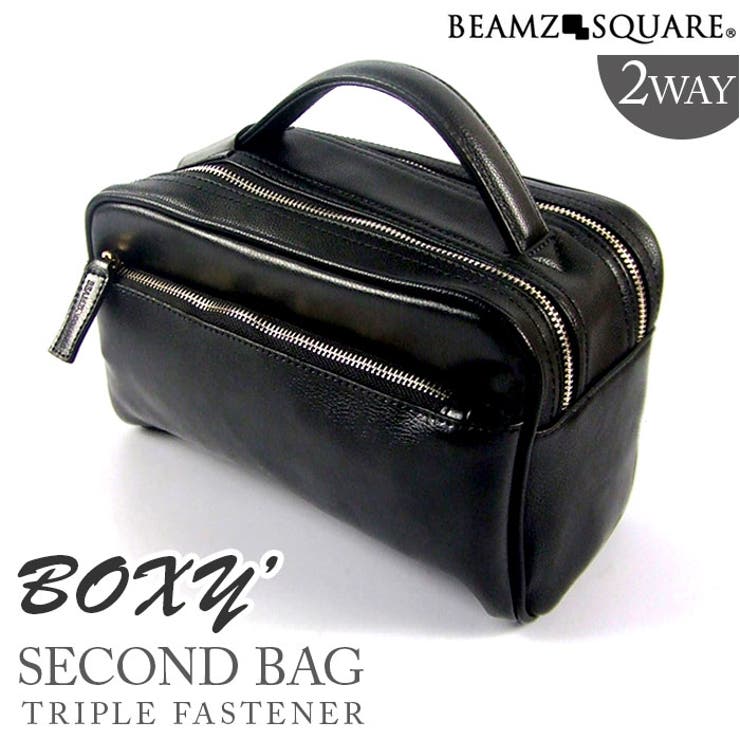 BEAMZSQUARE サフィアーノBOXYセカンドバッグ | BACKYARD FAMILY | 詳細画像1 