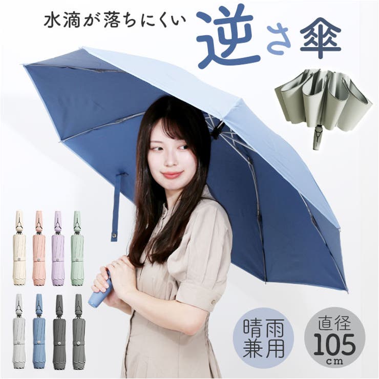 ワンタッチ逆さま折り畳み傘 晴雨兼用 | BACKYARD FAMILY | 詳細画像1 