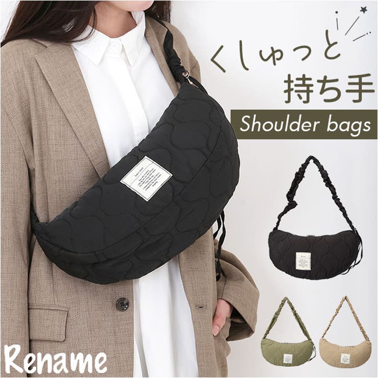 ファミリア familia サテン キルティング ショルダー バッグ ブラック ファミリア familia サテン キルティング ショルダー バッグ
