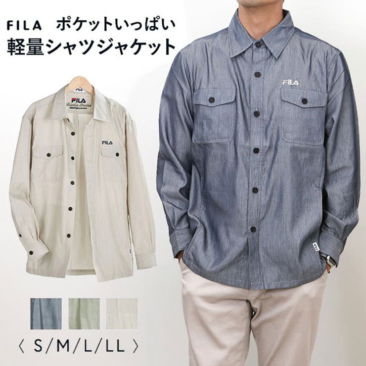 【 ＦＩＬＡ】ポケットいっぱい軽量シャツジャケット | BACKYARD FAMILY | 詳細画像1 
