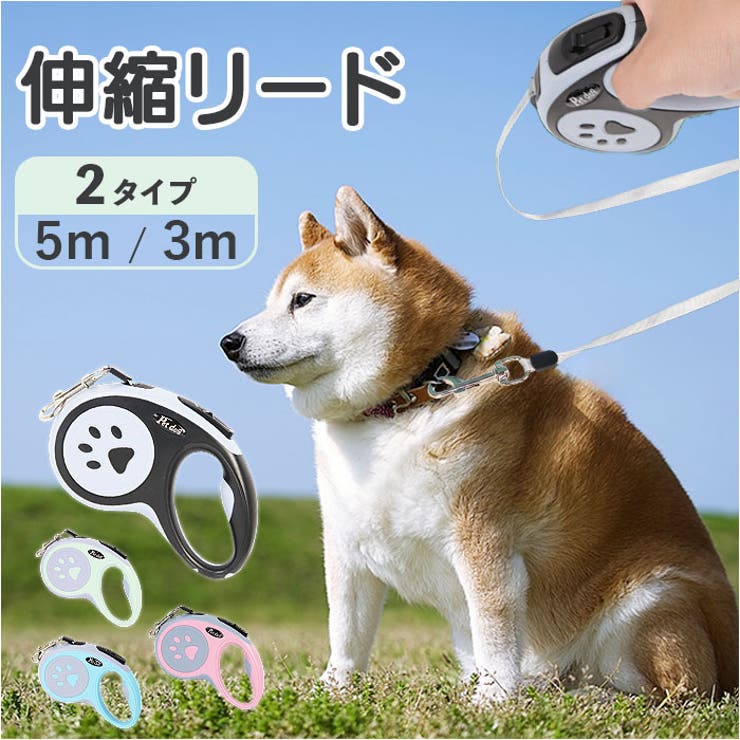 犬用伸縮リード 自動巻き取り式 | BACKYARD FAMILY | 詳細画像1 