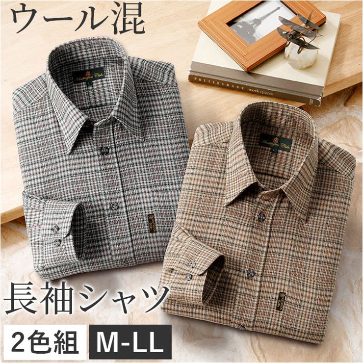 ウール混長袖シャツ2色組 | BACKYARD FAMILY | 詳細画像1 