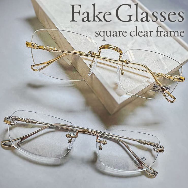 スクエアレンズクリアメガネ | BACKYARD FAMILY | 詳細画像1 