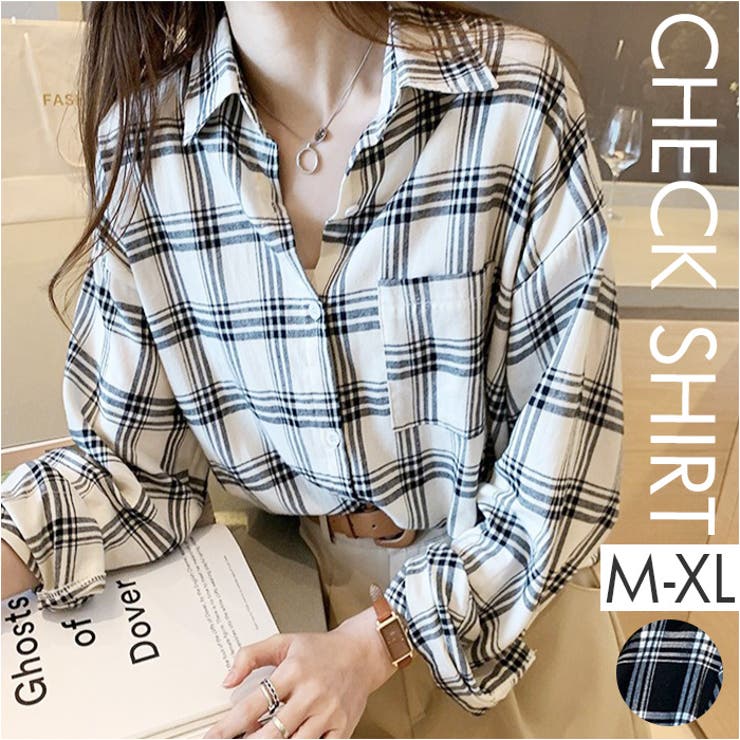 シャツブラウス チェック柄 | BACKYARD FAMILY | 詳細画像1 