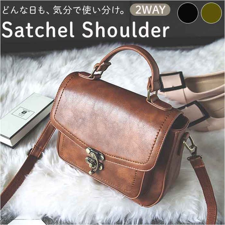 サッチェルショルダーPUレザーバッグ | BACKYARD FAMILY | 詳細画像1 