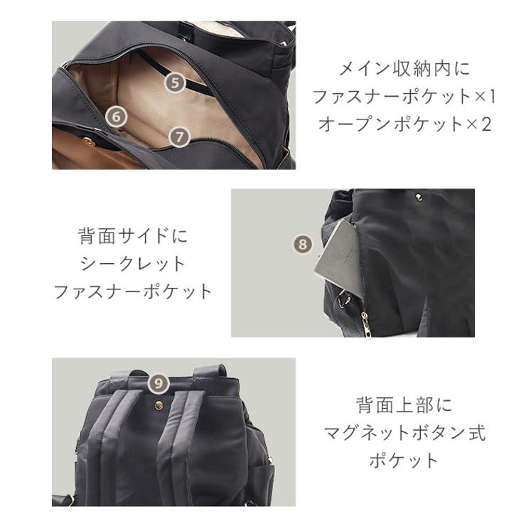 ナイロンあおりトートリュック | BACKYARD FAMILY | 詳細画像9 