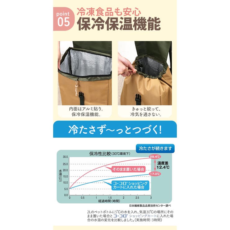 コ・コロ cocoro ショッピングカート スタンダードタイプ 無地 | BACKYARD FAMILY | 詳細画像13 