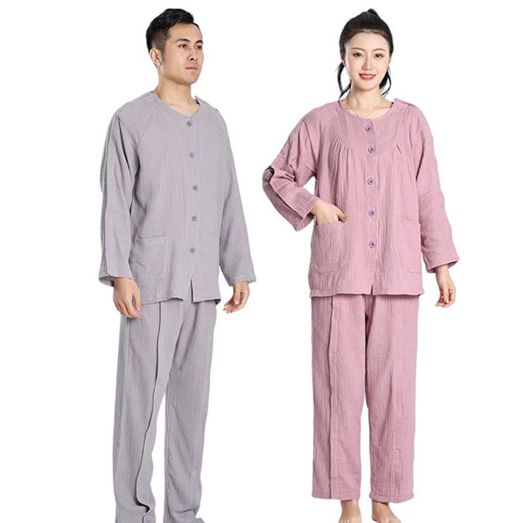 介護パジャマ 上下セット 面ファスナー ガーゼ | BACKYARD FAMILY | 詳細画像9 