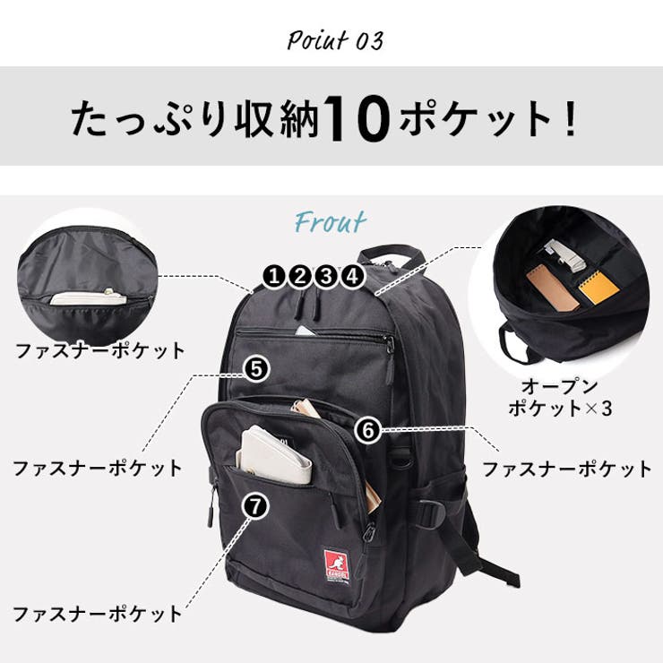 KANGOL noise リュック | BACKYARD FAMILY | 詳細画像8 