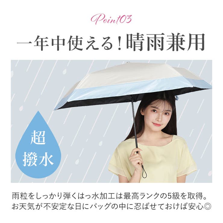 超軽量カーボン 折りたたみ日傘 晴雨兼用 50cm | BACKYARD FAMILY | 詳細画像7 