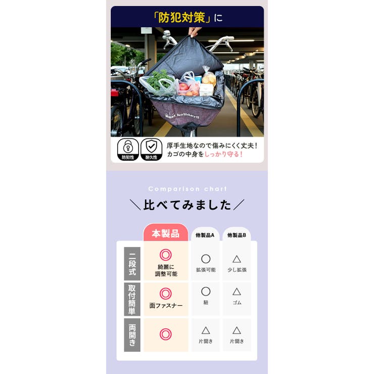 2段式前カゴカバー | BACKYARD FAMILY | 詳細画像14 