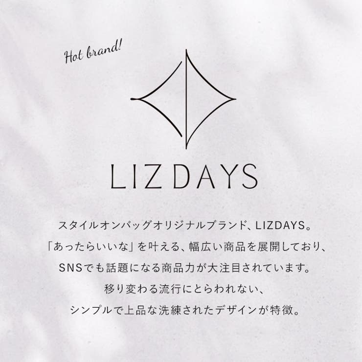LIZDAYS テープハンドル 2WAYバッグ Sサイズ | BACKYARD FAMILY | 詳細画像2 
