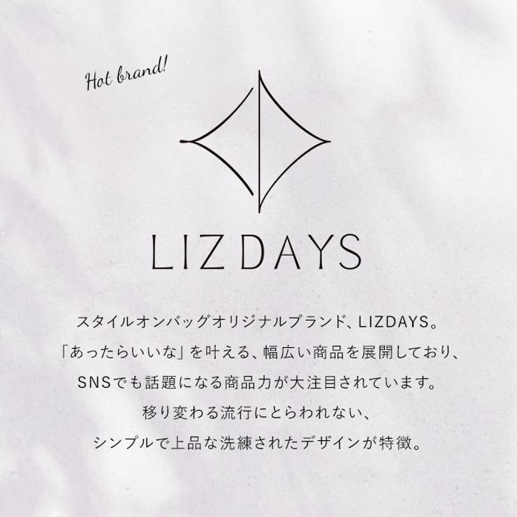 LIZDAYS 仕切り付きWアクセスロングハンドルトート | BACKYARD FAMILY | 詳細画像2 