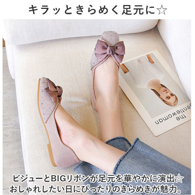 パンプス ローヒール リボン かわいい mmrs103f[品番 パンプス ローヒール リボン かわいい mmrs103f[品番