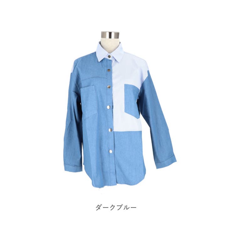 シャツ デニム トップス 長袖 おしゃれ myfdn5513 | BACKYARD FAMILY | 詳細画像12 