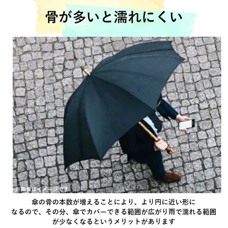 MENS 65cm 16本骨 ジャンプ 耐風 傘[品番：BCYW0019237