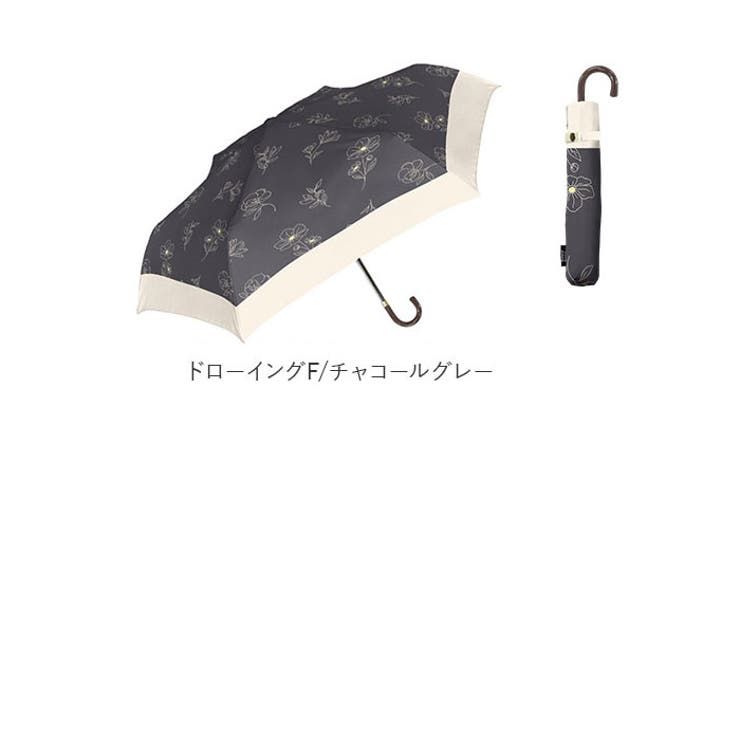 Natural basic レディース 折りたたみ傘 50cm[品番：BCYW0005522