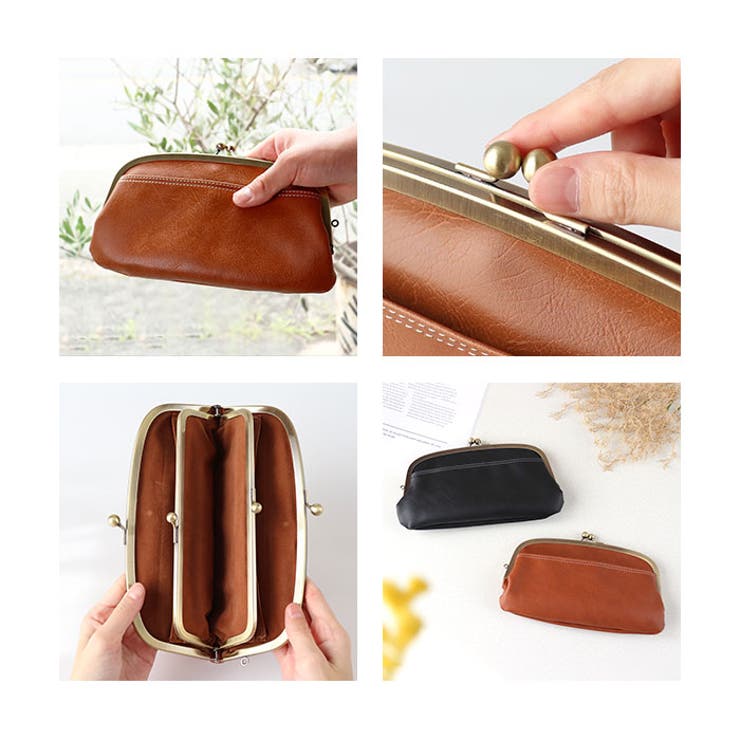 Lafiel ラフィール ナチュラル合皮 がま口長財布 | BACKYARD FAMILY | 詳細画像12 