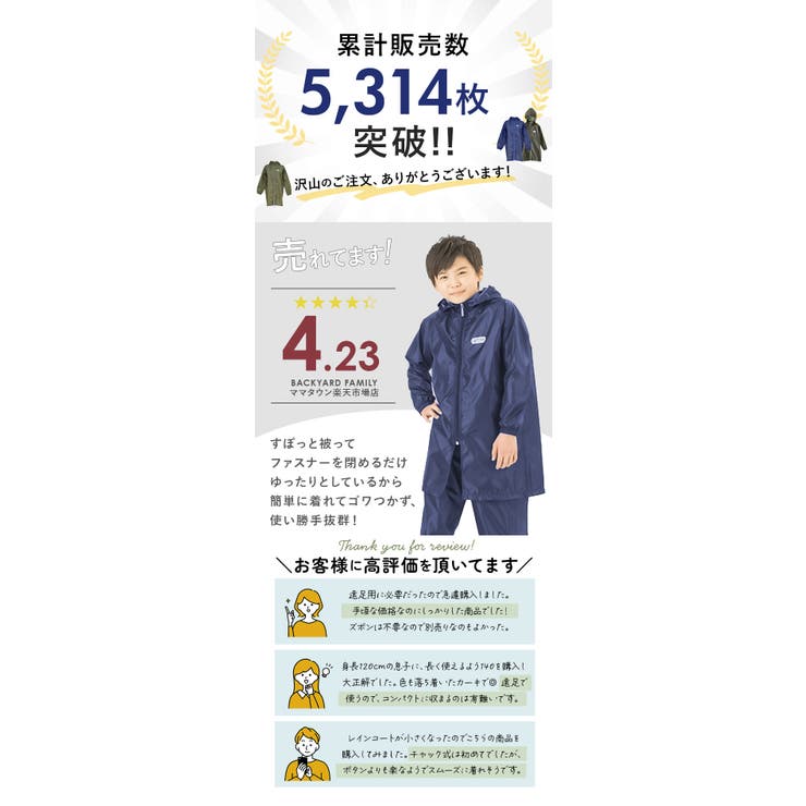 おすすめ レインコート アウトドア | BACKYARD FAMILY | 詳細画像4 