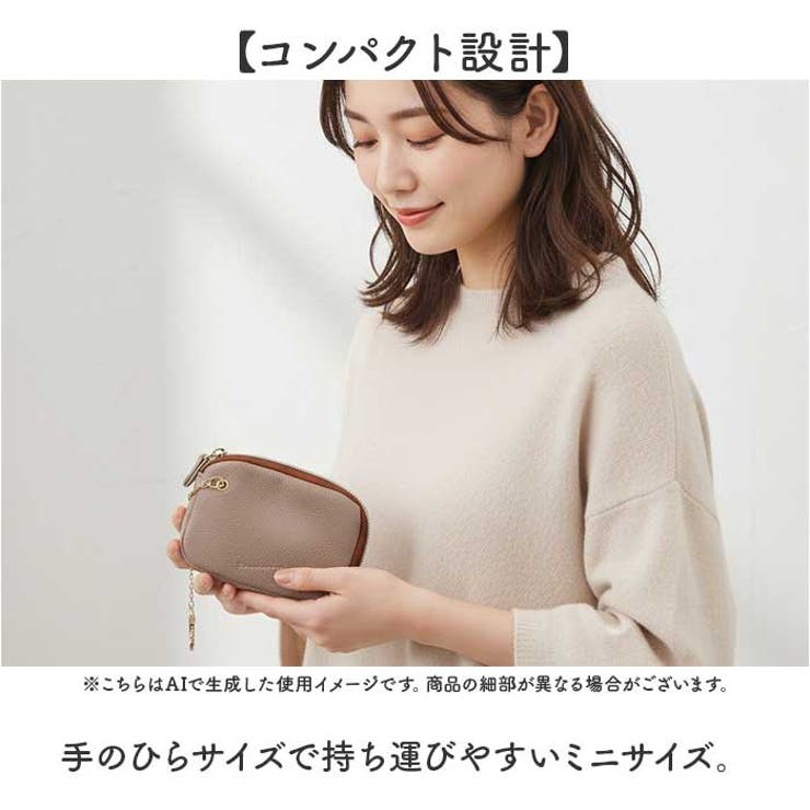 しぼ合皮ポーチ型ミニウォレット | BACKYARD FAMILY | 詳細画像5 