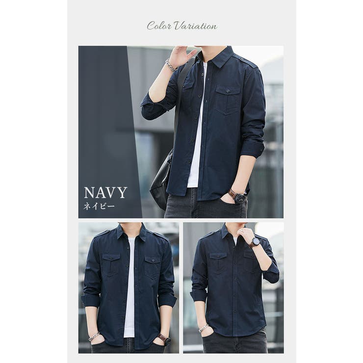 ミリタリーシャツ カジュアルシャツ 綿 | BACKYARD FAMILY | 詳細画像13 