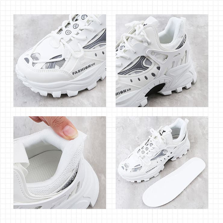 スニーカー 凸凹ビッグシルエットシューズ 厚底 | BACKYARD FAMILY | 詳細画像16 