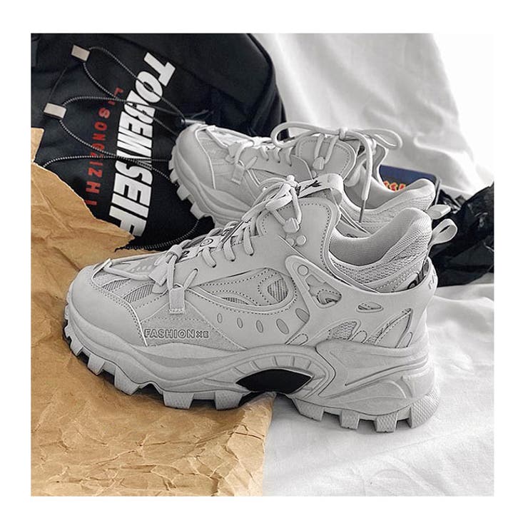 スニーカー 凸凹ビッグシルエットシューズ 厚底 | BACKYARD FAMILY | 詳細画像4 