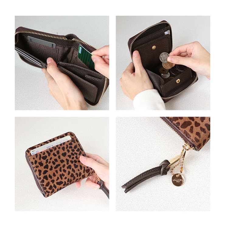 Pisoraro ピソラロ ハラコ ラウンド二つ折りミニウォレット | BACKYARD FAMILY | 詳細画像15 