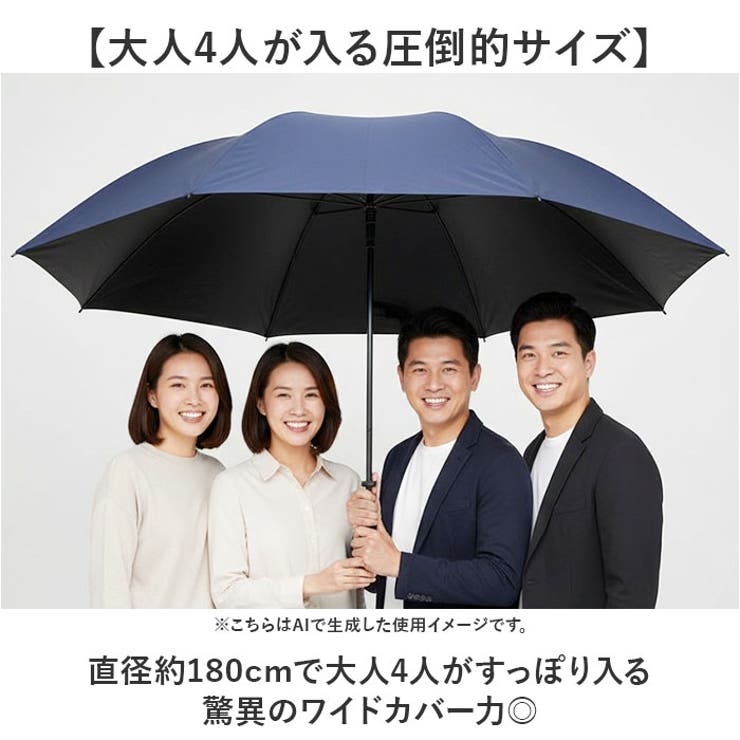 特大傘 晴雨兼用 手開き無地 102cm | BACKYARD FAMILY | 詳細画像3 