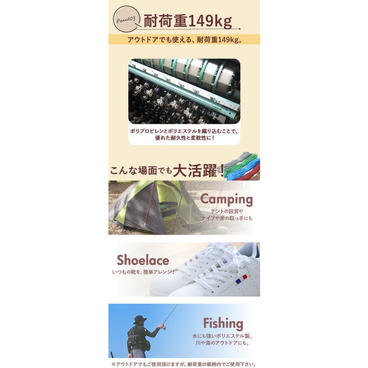 パラコード30mX4mm 1本 純色 | BACKYARD FAMILY | 詳細画像11 